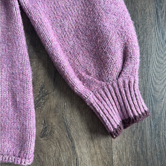 Democracy Sweater.  Women’s size small.  Purple with brown accents. - Picture 3 of 7